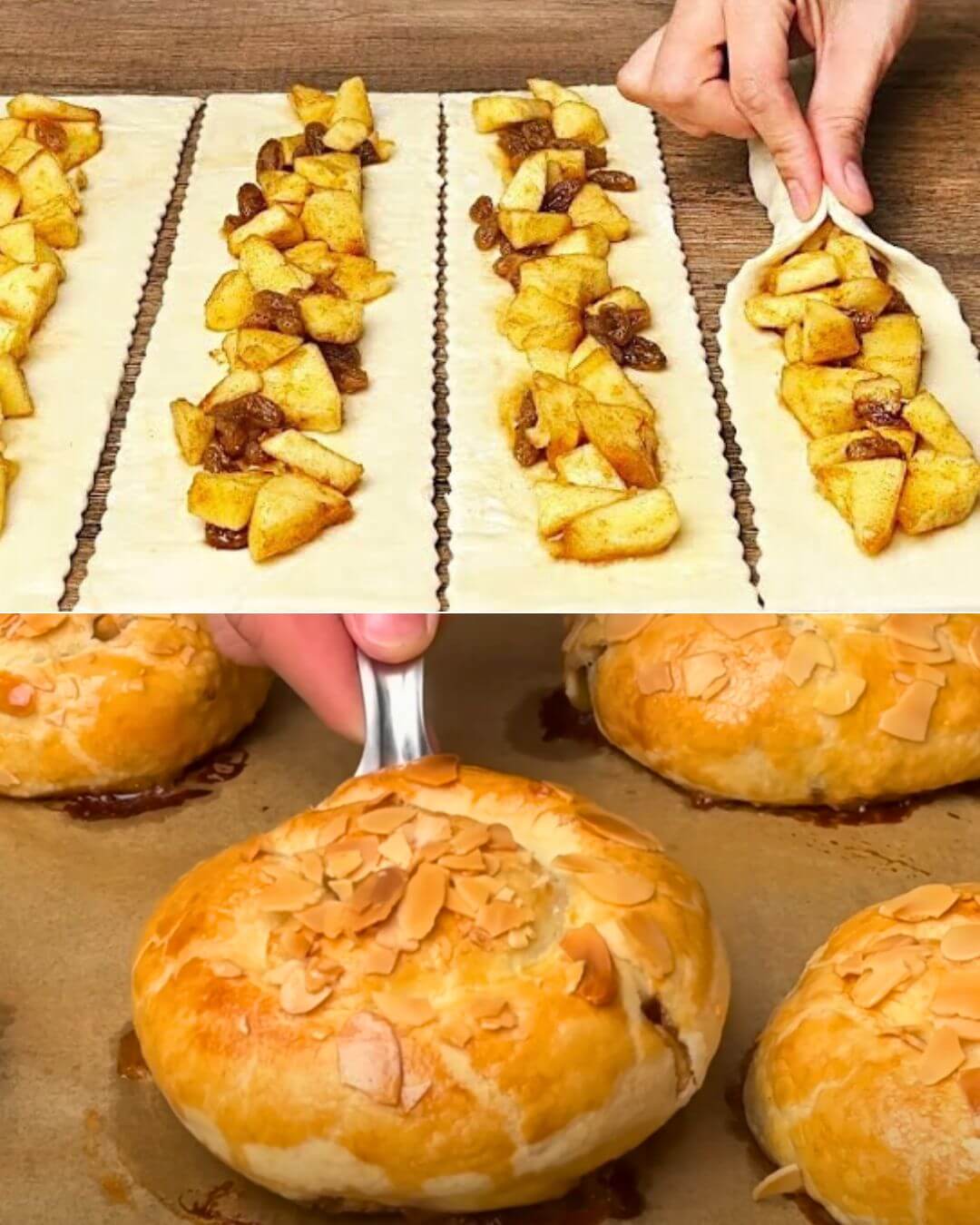 Elegant Apple Braided Danish