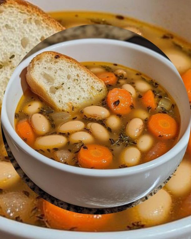 Great Northern Bean Soup with Carrot