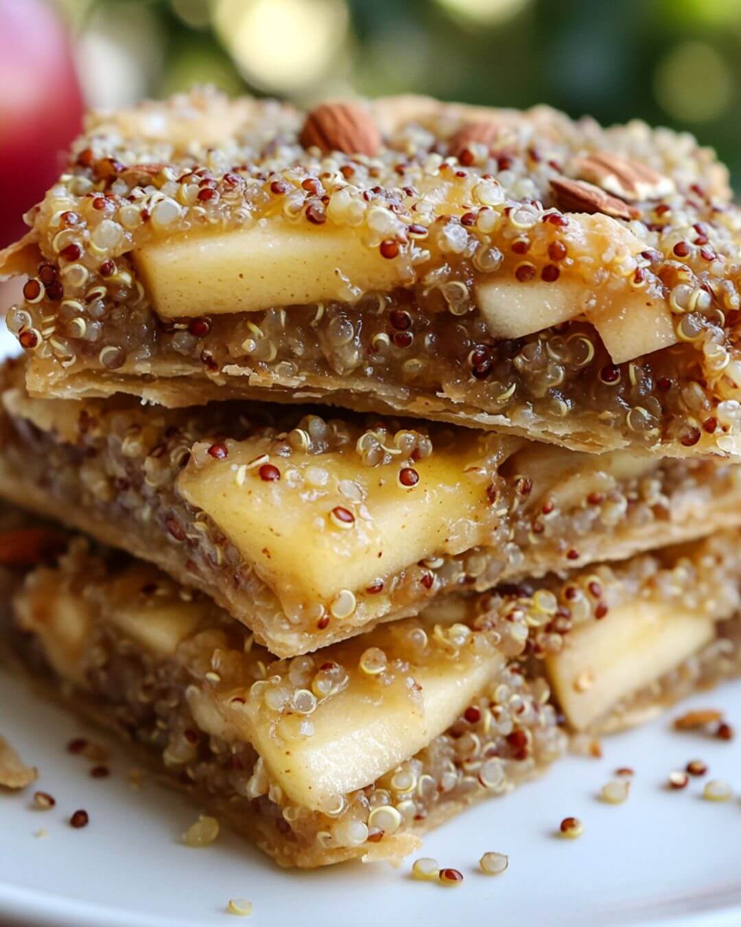 Apple-Quinoa Energy Pastries with Maple-Cinnamon Glaze