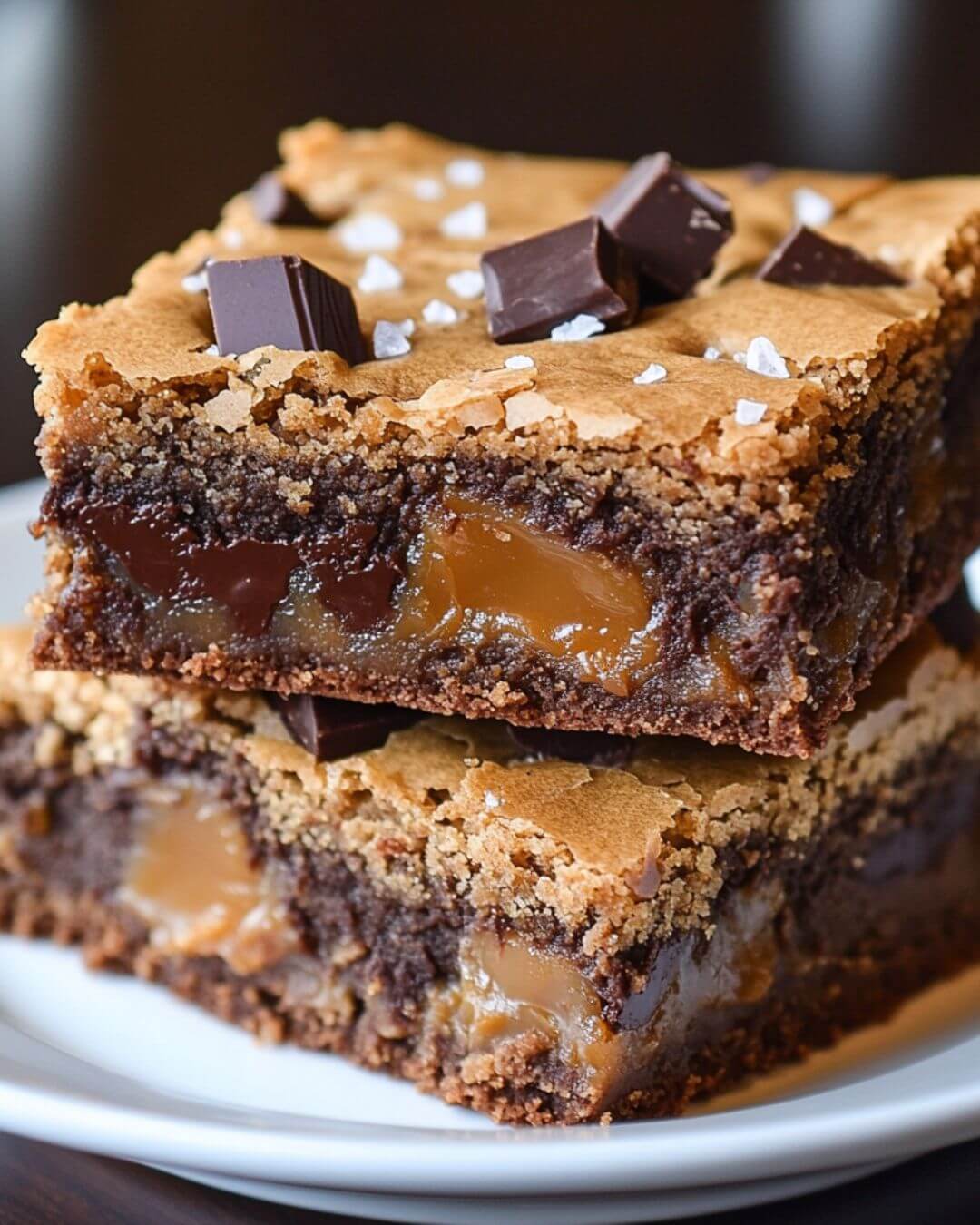 Salted Caramel Chocolate Chunk Blondies