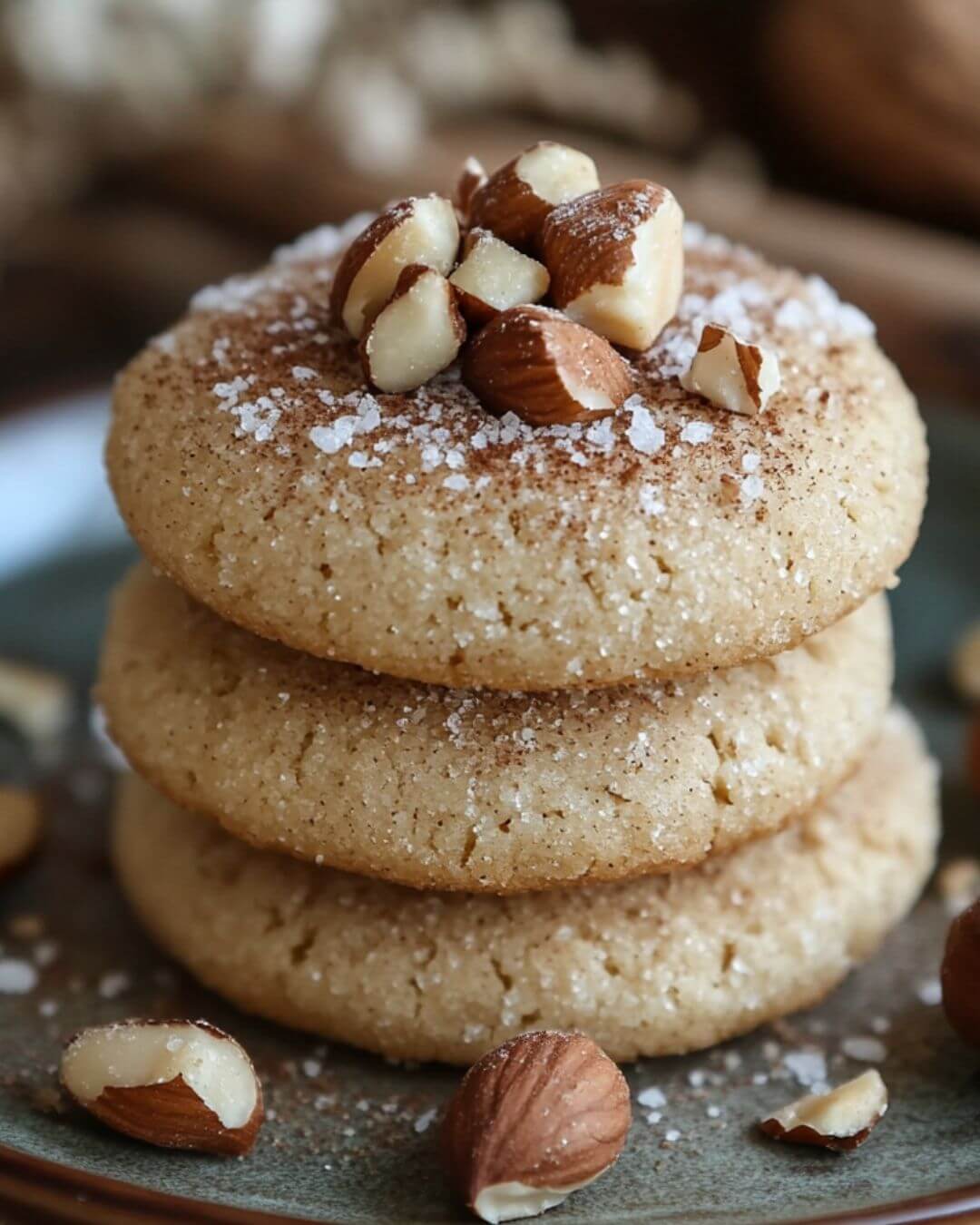 Hazelnut Cinnamon Snow Cookies