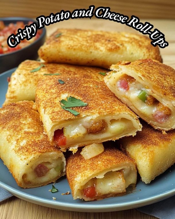 Crispy Potato and Cheese Roll-Ups