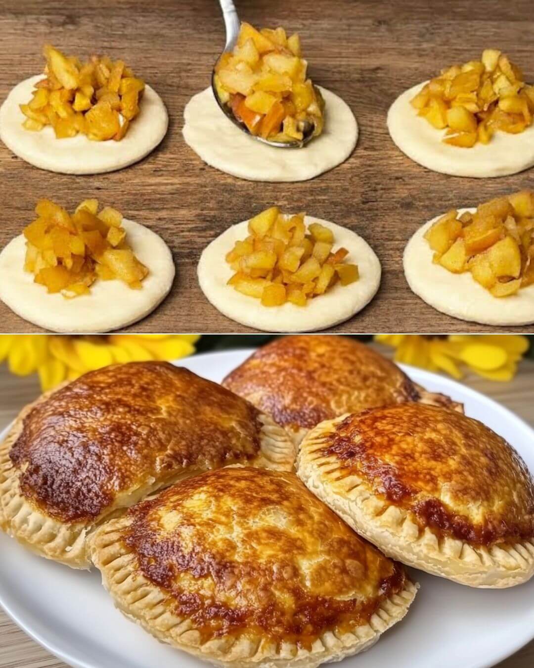 Apple Hand Pies with Orange-Raspberry Glaze