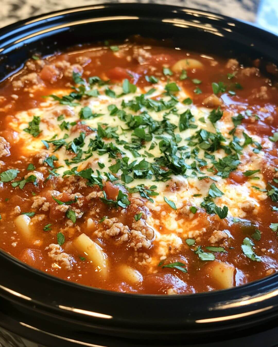 Ultimate Crockpot Lasagna Soup