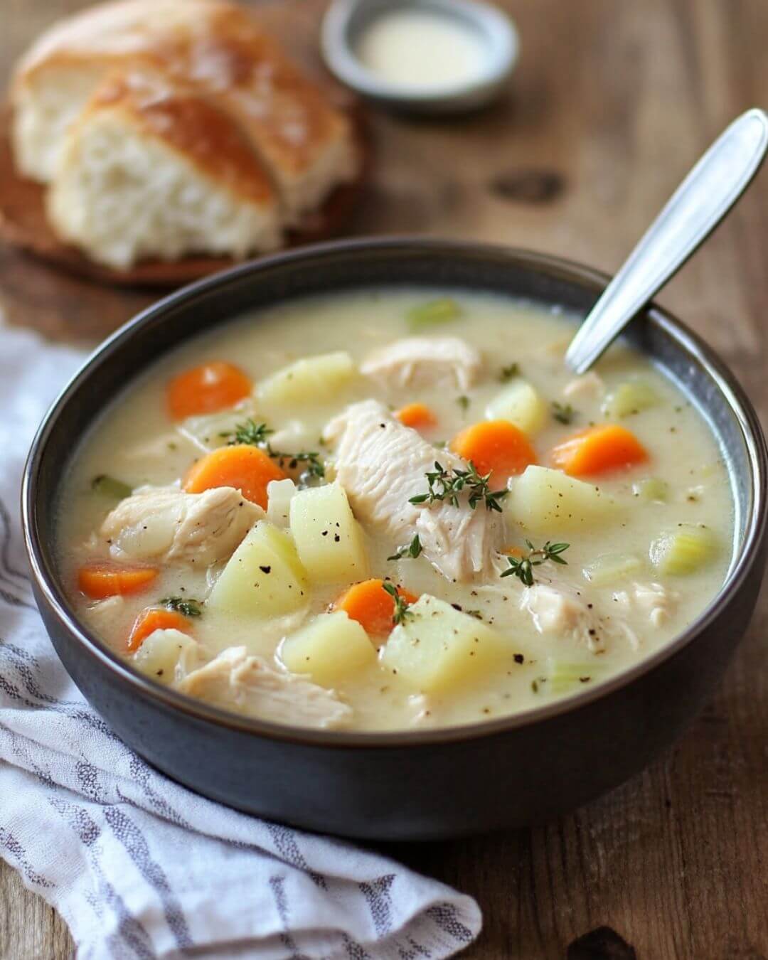 British Chicken & Root Vegetable Soup