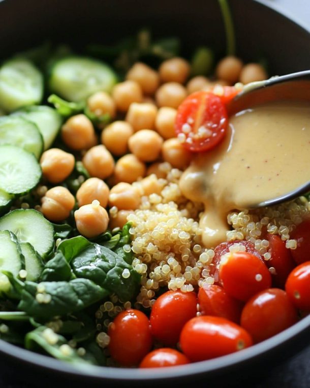 Nourishing Mediterranean Chickpea & Quinoa Salad