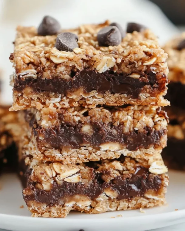Healthy Chocolate Chip Oatmeal Bars