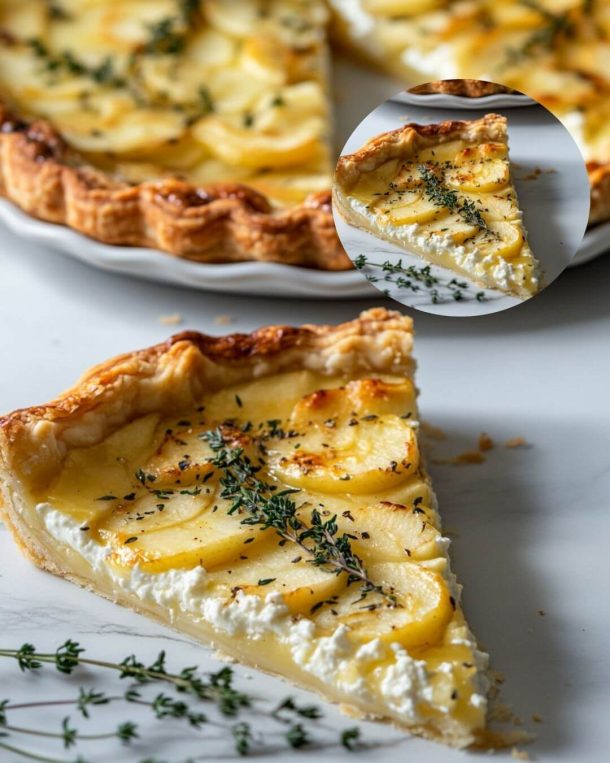 Apple-Ricotta Morning Tart with Fresh Thyme