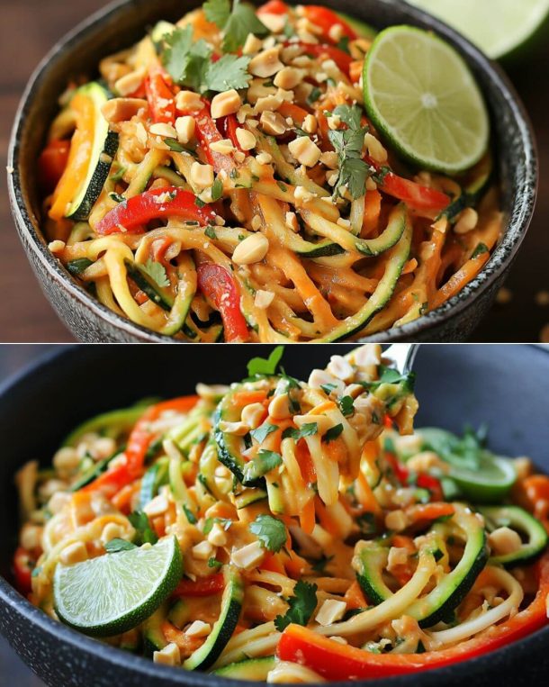 Vibrant Zucchini Noodle Pad Thai