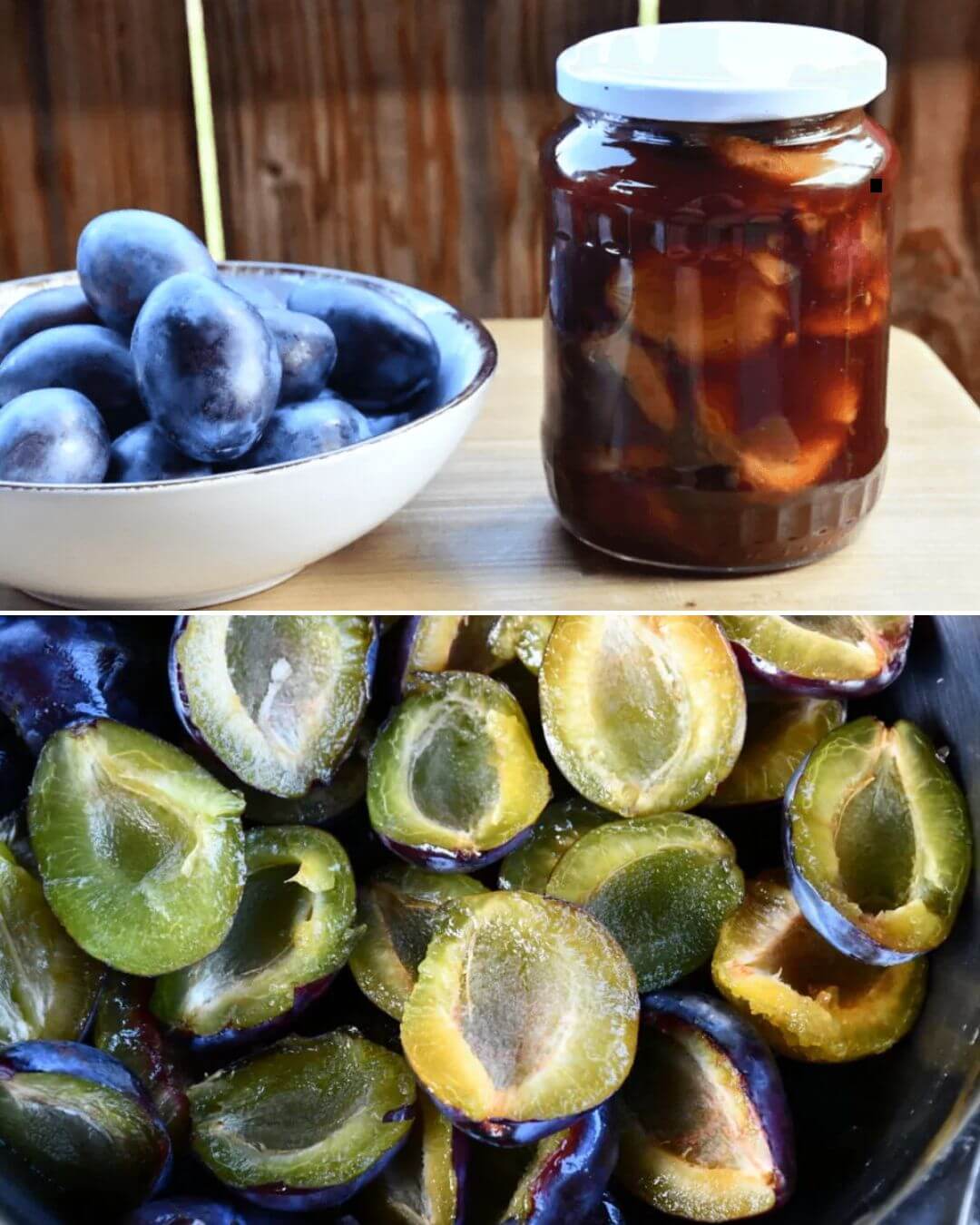 Easy Spiced Pickled Plums