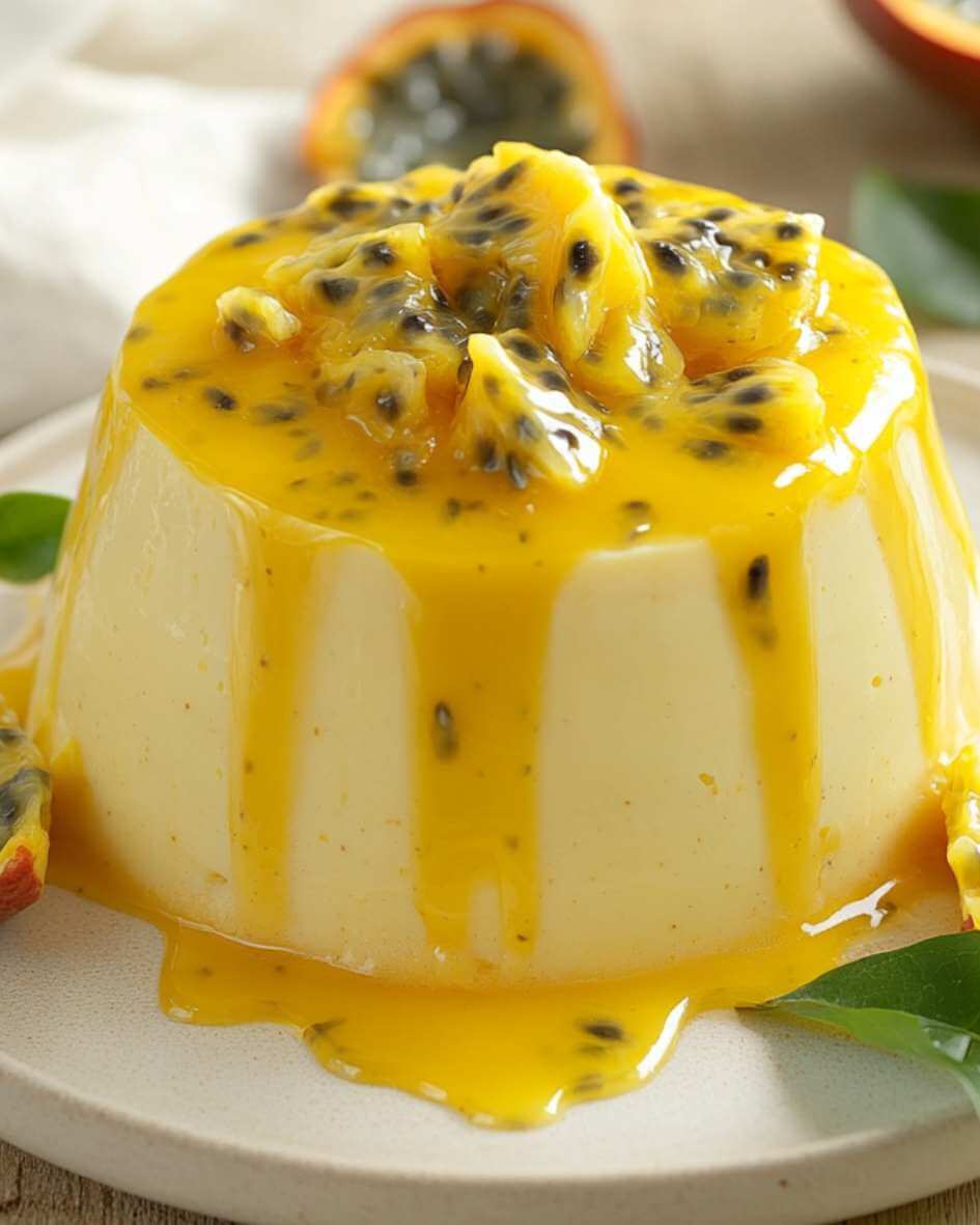 Indulge in a Guilt-Free Passion Fruit Pudding Cake