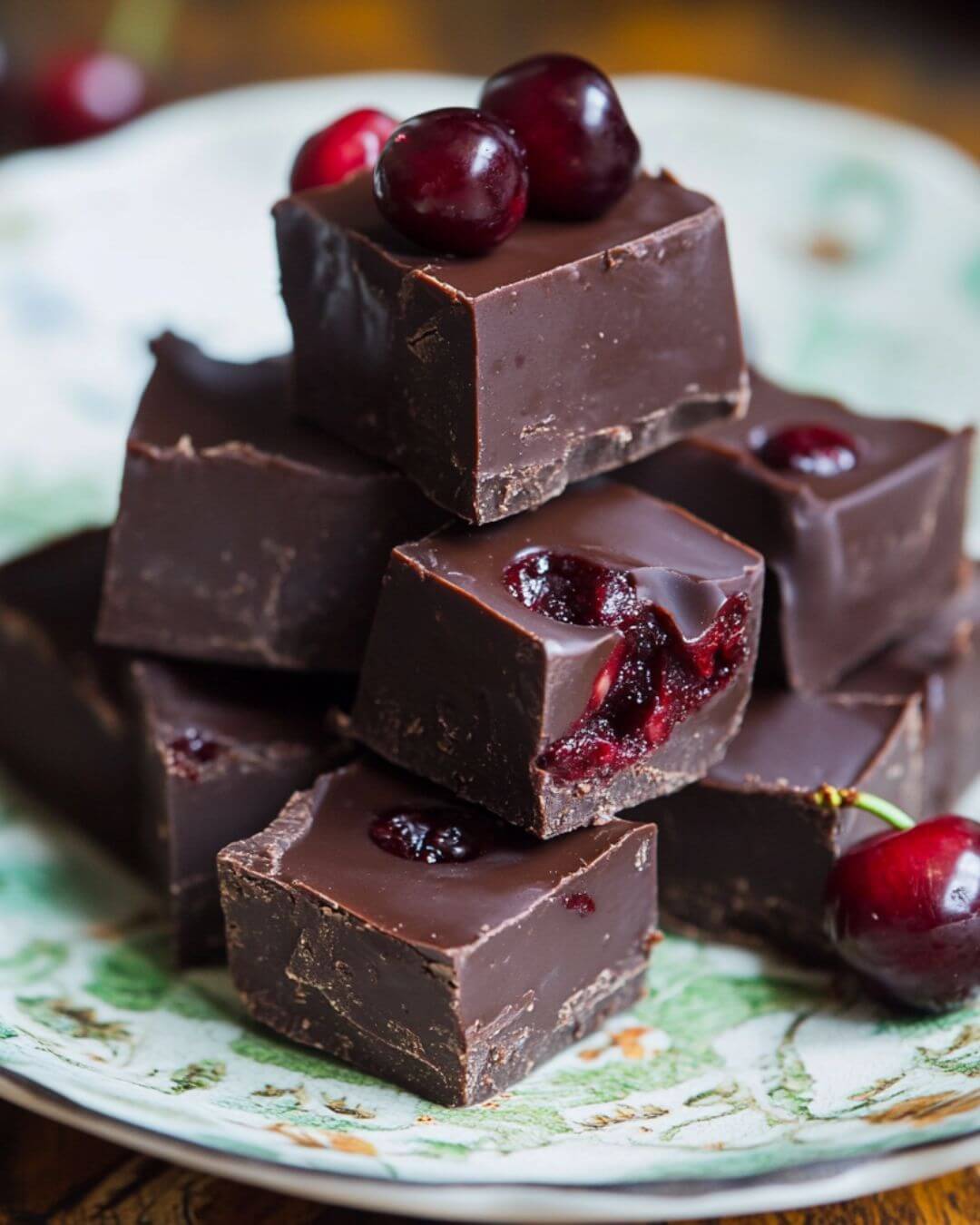 Decadent Cherry Chocolate Fudge