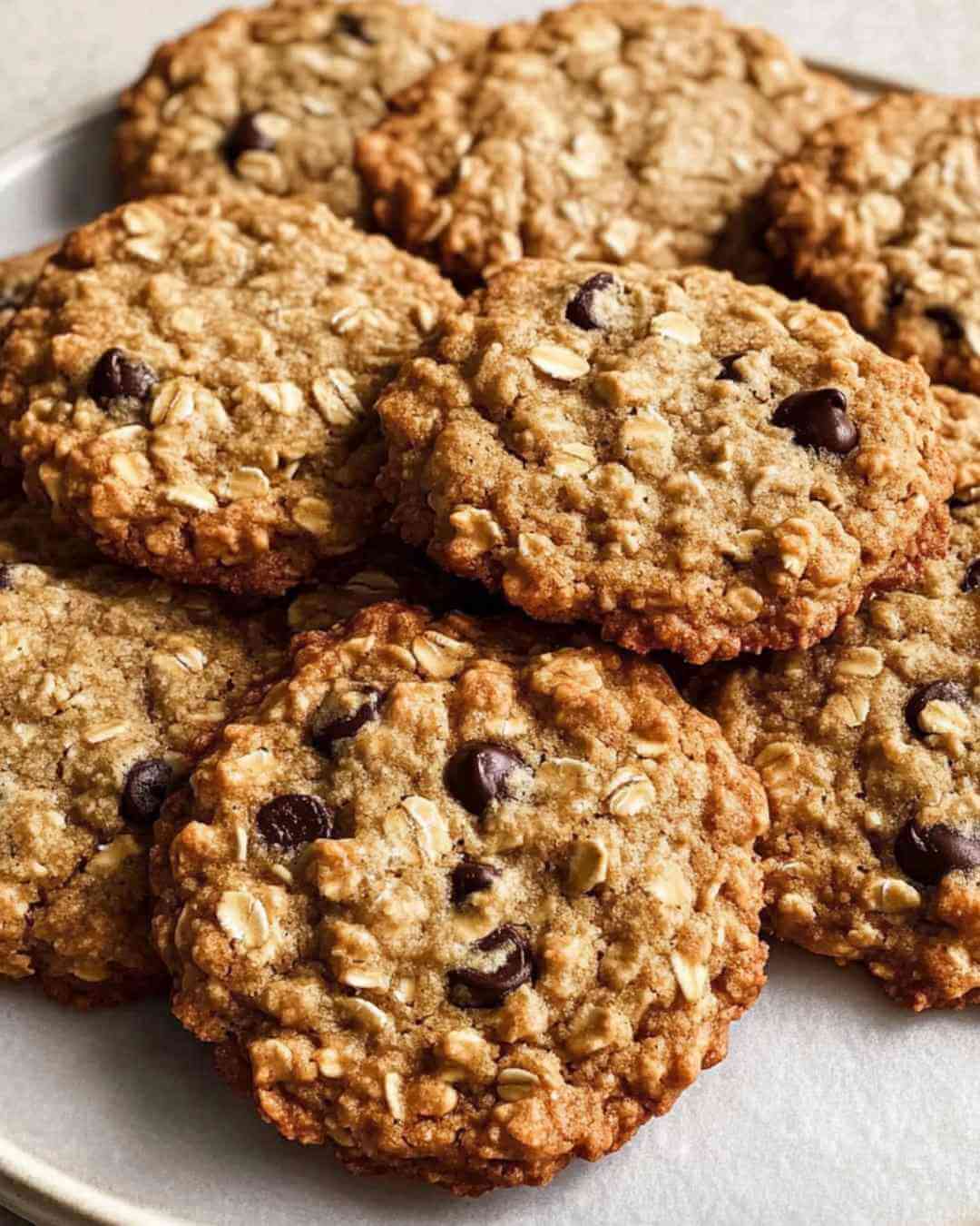 Chewy Chocolate Chip Oatmeal Cookies