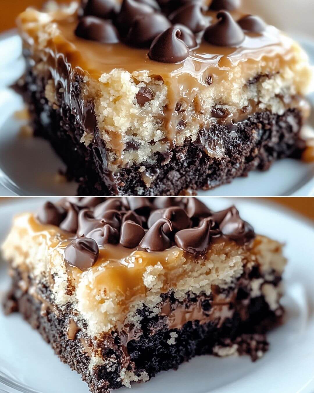German Chocolate Poke Cake