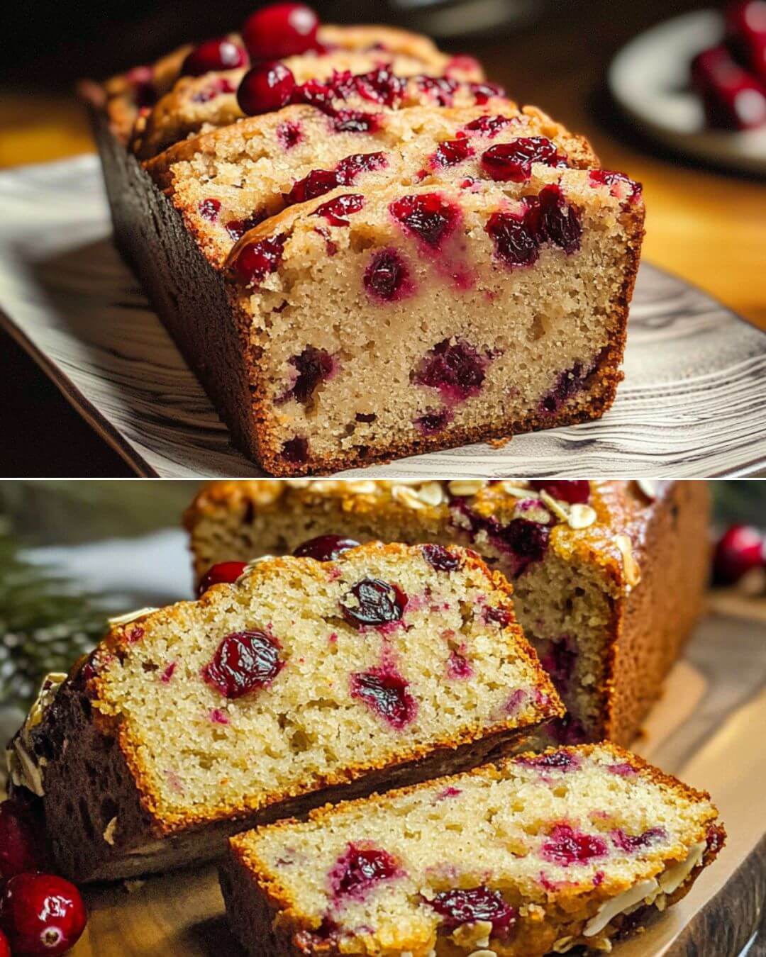 Vegan Orange Cranberry Bread