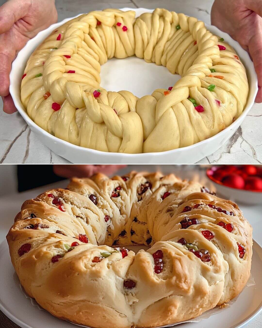 Traditional Christmas Fruit Bread
