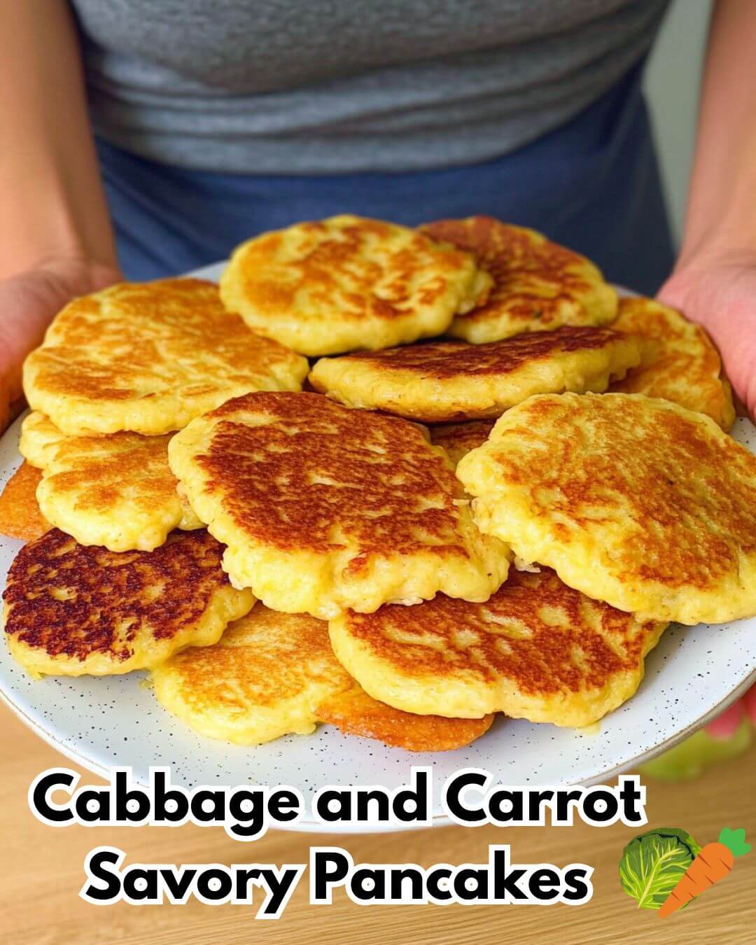 Crispy Cabbage and Carrot Savory Pancakes