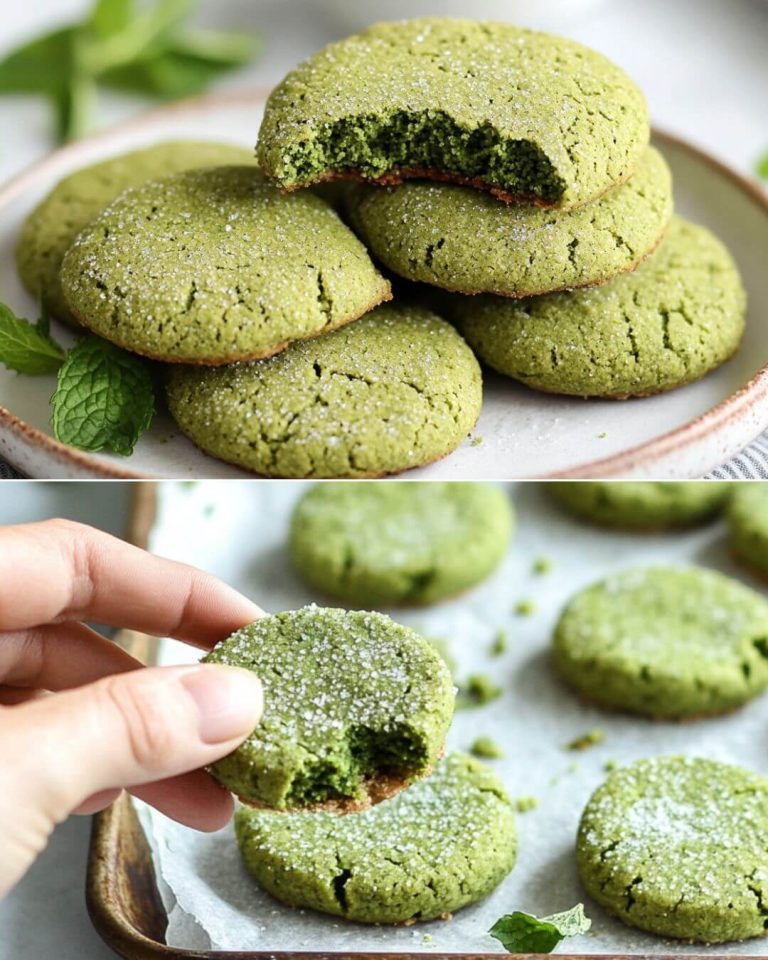Matcha Mint Cookies