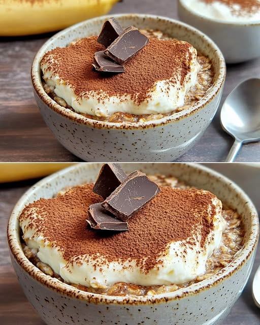 Healthy Oatmeal Tiramisu (No Added Sugar)