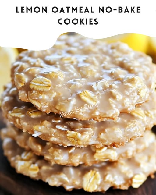 Zesty Lemon Oatmeal No-Bake Cookies: A Refreshing Twist on a Classic Treat