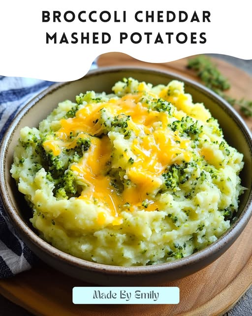 Broccoli Cheddar Mashed Potatoes