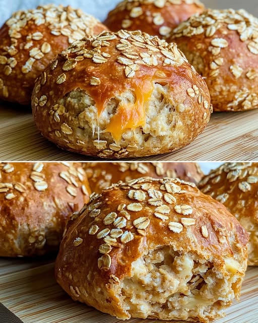 The Ultimate Cheesy Oatmeal Rolls