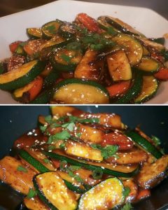 Asian-Style Glazed Zucchini Stir-Fry