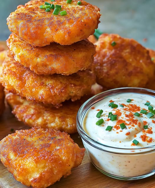 Crispy Vegan Lentil Patties with Creamy Dipping Sauce