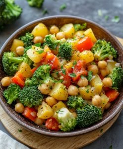 Vibrant Vegetable and Chickpea Salad