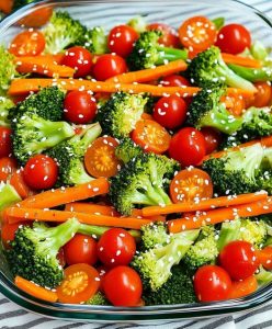 Vibrant Broccoli and Tomato Sesame Salad