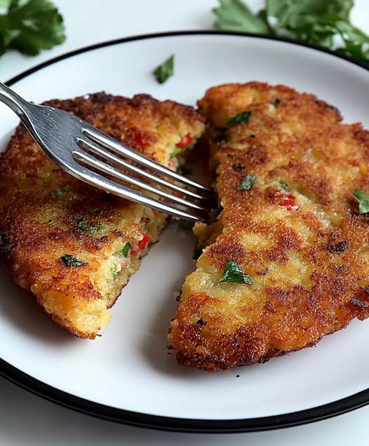Potato Cutlets with Yogurt Dip