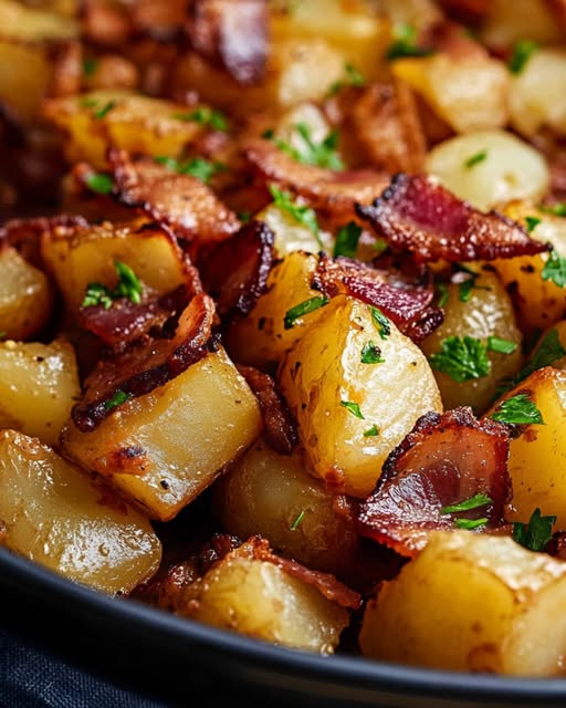 Crispy Bacon and Roasted Potatoes: A Comforting Culinary Delight