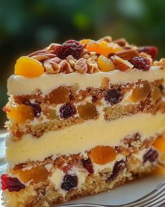 Decadent Fruit and Nut Celebration Cake
