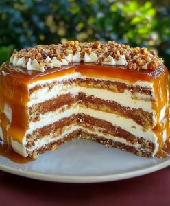 Creamy Apple-Caramel Cake