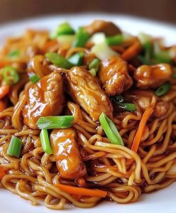 Chicken Stir-Fried Noodles: