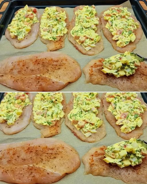 Baked Chicken with Egg Delight