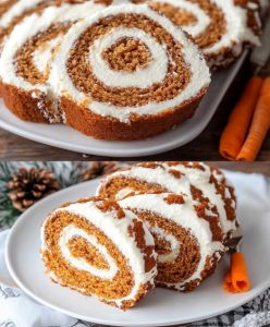 Decadent Carrot Cake Roll