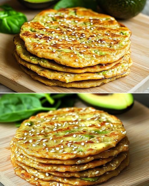 Healthy Avocado Oat Flatbread
