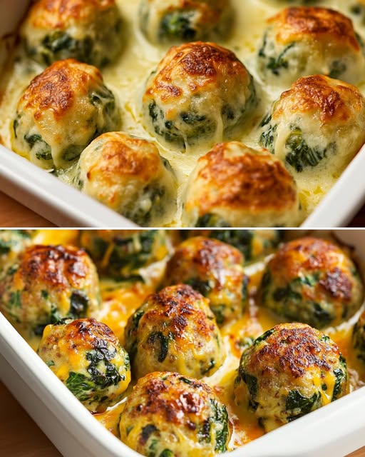 Spinach and Potato Cheese Balls
