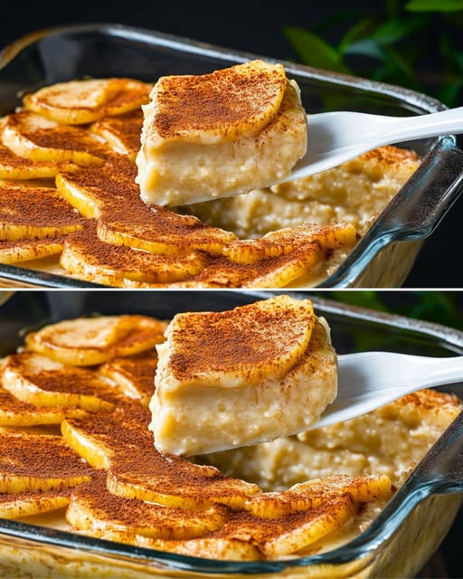 Creamy Apple Cinnamon Oatmeal Bake with Caramelized Topping