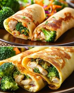 Chicken and Broccoli Pancakes