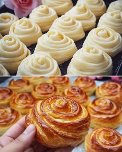 Flaky Spiral Puff Buns
