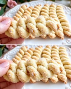 Twisted Vanilla Meltaway Cookies with Lemon Zest and Nutty Crunch
