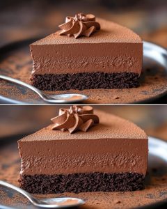 Silky & Decadent Chocolate Mousse Cake