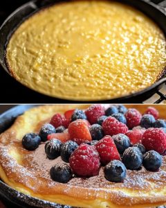 Perfect Breakfast Dutch Baby with Mixed Berries