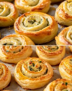 Cheesy Spinach and Artichoke Stuffed Crescent Rolls