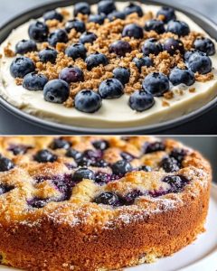 Blueberry Lemon Cream Cheese Coffee Cake
