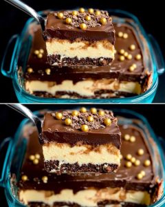 No-Bake Chocolate Cookie Pudding Cake