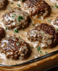 Amish Hamburger Steak Bake