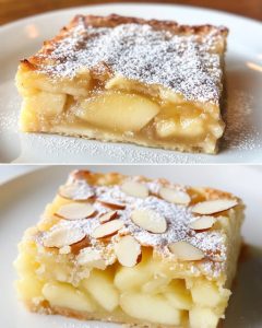 Honey-Cardamom Apple Clafoutis Squares